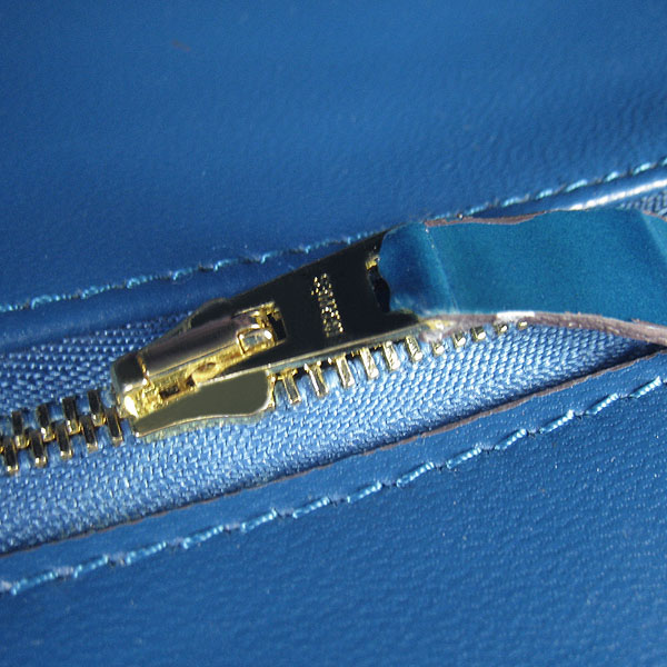 High Quality Fake Hermes Birkin 35CM Max Crocodile Veins Leather Bag Blue 6089